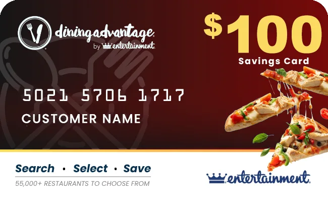 $100 dining savings card