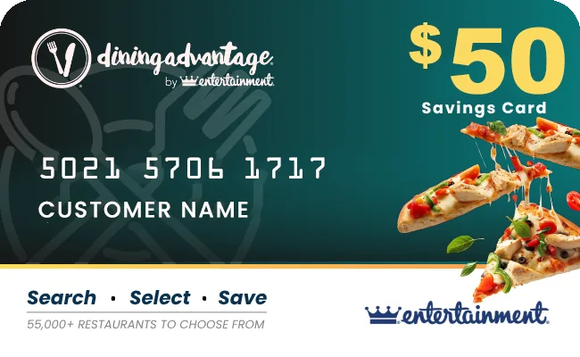 $50 dining savings card