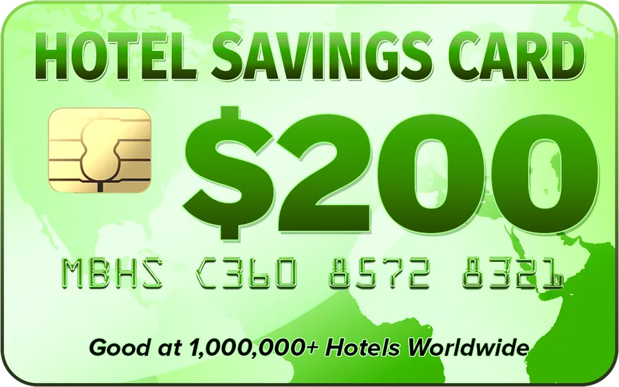 $200 hotel savings card