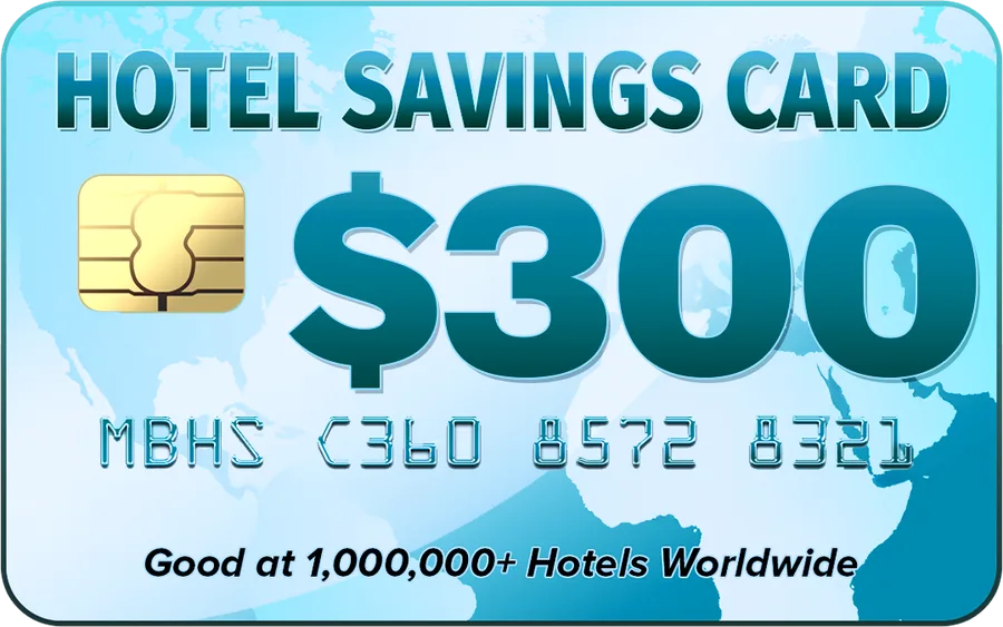 $300 hotel savings card