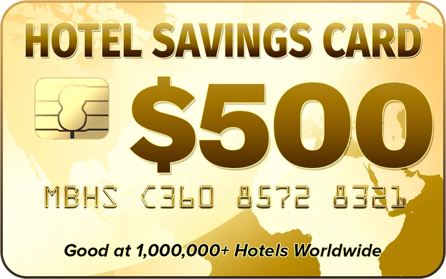 $500 hotel savings card